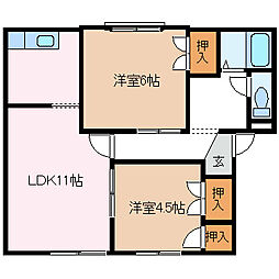 間取図画像 2LDK