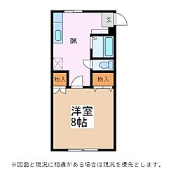メゾンラフィーネ 1DKの間取図画像