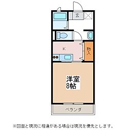 コンチェルト,M 1Kの間取図画像