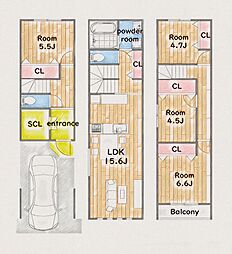 D3house茨田大宮の土地画像