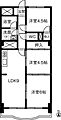 ロイヤルパレス北園3階6.4万円