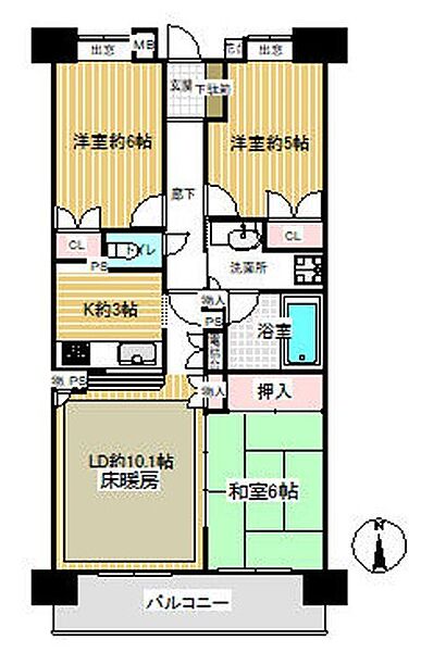 間取りを拡大表示