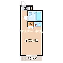 豊国スカイマンション国分 711 ｜ 福岡県久留米市国分町（賃貸マンション1R・7階・19.52㎡） その2