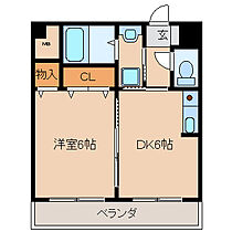 ヴィレッジ21 603 ｜ 福岡県久留米市御井町（賃貸マンション1DK・6階・35.00㎡） その2