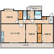 グレイスコート花畑 301 ｜ 福岡県久留米市西町（賃貸マンション3LDK・3階・84.62㎡） その2