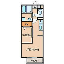 ライフエイト 103 ｜ 福岡県久留米市御井町（賃貸アパート1LDK・1階・33.30㎡） その2