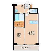 ウィリングコージー 705 ｜ 福岡県久留米市日吉町（賃貸マンション1LDK・7階・39.00㎡） その2