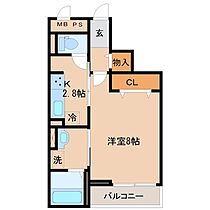 クレメントウエストクルメ 304 ｜ 福岡県久留米市大石町（賃貸マンション1K・3階・31.06㎡） その2