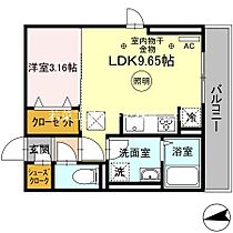 プレミエール 御井 205 ｜ 福岡県久留米市御井町（賃貸アパート1LDK・2階・32.64㎡） その2