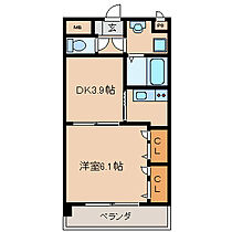 サウスヒルズ 202 ｜ 福岡県久留米市南２丁目（賃貸マンション1DK・2階・30.52㎡） その2