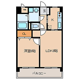 アーニスト新合川 1LDKの間取図画像