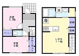 Globe House 2LDKの間取図画像