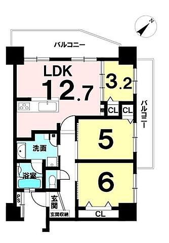 間取り ディアコート識名 5階/-