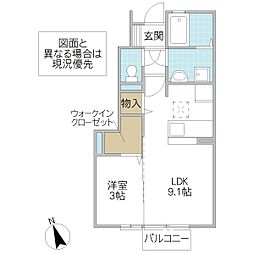 間取図画像 1LDK