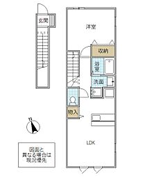 エクセルステージ12 1LDKの間取図画像