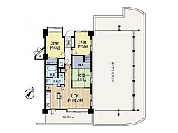 ダイアパレス相模原清新グランガーデン 3LDKの間取図画像