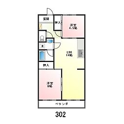 間取図画像 2LDK
