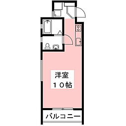 UD翔南鶉 ワンルームの間取図画像