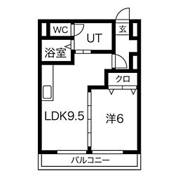 間取図画像 1LDK