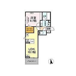 間取図画像 1LDK