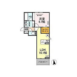 間取図画像 1LDK