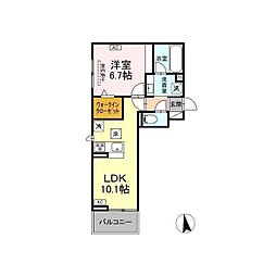 間取図画像 1LDK