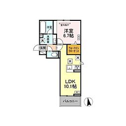 間取図画像 1LDK