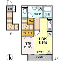 間取図画像 1LDK