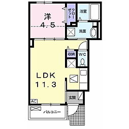間取図画像 1LDK