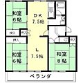 パビリオン梅林苑B棟1階5.8万円