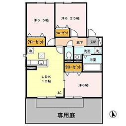 ハイ・アヴェニュー2 3LDKの間取図画像