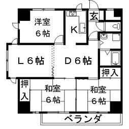 BORAXTOWER 3LDKの間取図画像