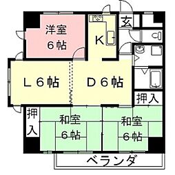 BORAXTOWER 3LDKの間取図画像