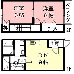 DUPLEXITOC 2LDKの間取図画像