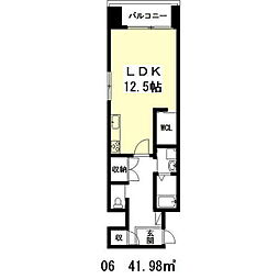 Forest.N ワンルームの間取図画像
