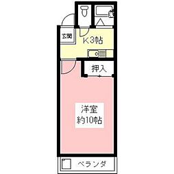 SKYPIRESORO 1Kの間取図画像