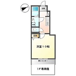 グリーンフィールド 1Kの間取図画像