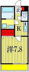 リブリ・ダロル 1階1Kの間取り