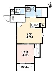 rh Chiba(アールエイチ チバ) 3階1LDKの間取り