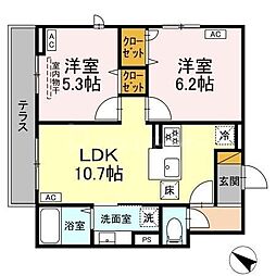 間取図画像 2LDK