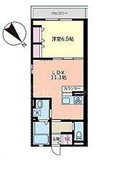 MOE新千葉 1LDKの間取図画像