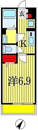 リブリ・西千葉 1Kの間取図画像