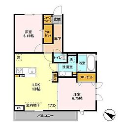 間取図画像 2LDK