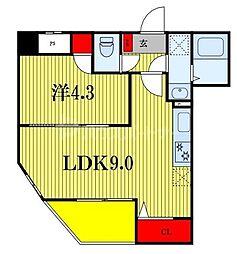 CONNECT PARK HILLS千葉中央 1LDKの間取図画像