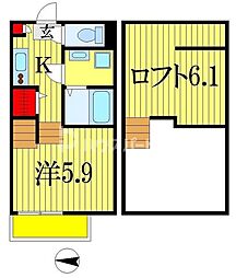 ドムス・フォルティア 1Kの間取図画像