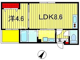 アリアトール 1LDKの間取図画像