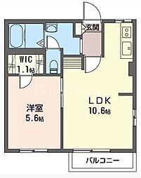 セドラス・A 1LDKの間取図画像