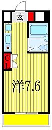 カレッジハイツ稲毛 ワンルームの間取図画像