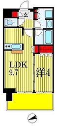 新日本EXビル 1LDKの間取図画像