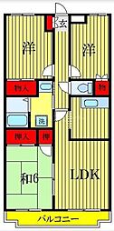 マリンヴュー検見川 3LDKの間取図画像